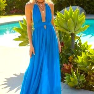 Free People Look into the sun maxi dress, sold out rare color Italian Ice